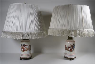 Paar große Tischlampen, um 1900 - Schmuck, Kunst und Antiquitäten