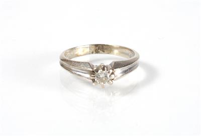 Solitärring 0,25 ct - Art, antiques and jewellery