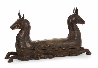 Zwei liegende Pferde, 20. Jahrhundert - Kunst, Antiquitäten und Schmuck
