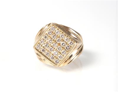 Brillantring, zus. 0,75 ct - Art, antiques and jewellery