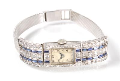 Diamantdamenarmbanduhr zus. ca. 1,10 ct - Kunst, Antiquitäten und Schmuck