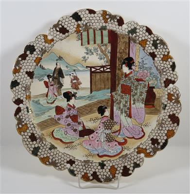 Satsuma-Wandteller, Japan Anfang 20. Jahrhundert - Gioielli, arte e antiquariato