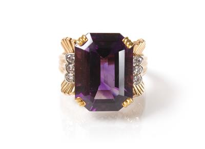 Diamant-Amethystring - Salzburger Schmucksommer