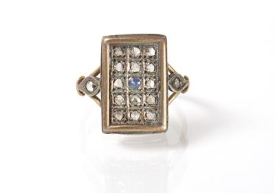 Diamantrautenring - Art, antiques and jewellery