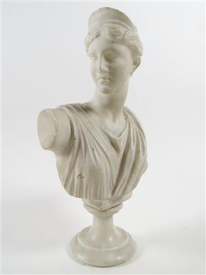 Büste der Diana, nach antikem Vorbild, 19. Jahrhundert - Art, antiques and jewellery