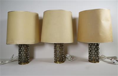 3 Tischlampen, für Glashütte Limburg, 1960er Jahre - Umění, starožitnosti a šperky