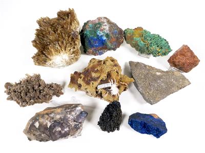 10 verschiedene Mineralien - Art, antiques and jewellery