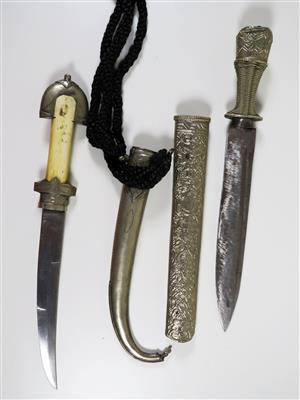 Zwei orientalische Messer, 19. Jahrhundert - Umění, starožitnosti a šperky