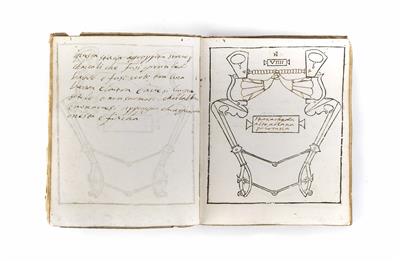 Musterbuch mit Darstellung von 41 Hebelstangentrensen für Pferde schweren Schlages - Kunst, Antiquitäten und Schmuck
