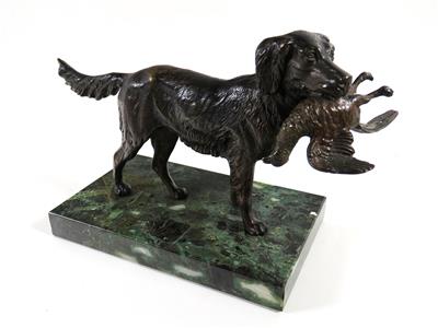 Jagdhund mit erlegtem Fasan, 20. Jahrhundert - Jewellery, antiques and art