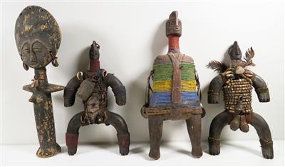 4 afrikanische Fruchtbarkeitsfiguren, 20. Jahrhundert - Gioielli, arte e antiquariato