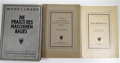 W. Häntzschel, Oberingenieur, drei maschinentechnische Bände, um 1910: - Schmuck, Kunst und Antiquitäten