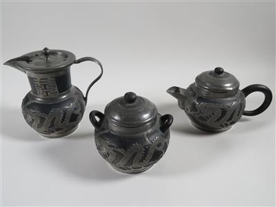 Teeservice, 3 Stück, China um 1900/30 - Gioielli, arte e antiquariato