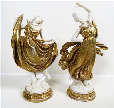 Paar Tänzerinnen, Anfang 20. Jahrhundert - Schmuck, Kunst und Antiquitäten