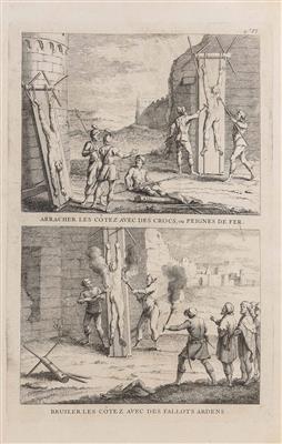 Konvolut von 10 barocken Kupferstichen, Frankreich um 1700 - Grafiken und Bilder des 20. Jhdt.