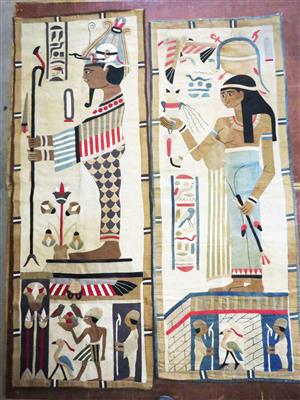Zwei Wandbehänge, Ägypten, 1. Drittel 20. Jahrhundert - Gioielli, arte e antiquariato