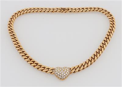 Brillantcollier zus. ca. 1,30 ct - Klenoty