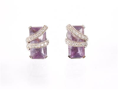 2 Diamantohrstecker zus. ca. 0,40 ct - Schmuck, Kunst und Antiquitäten