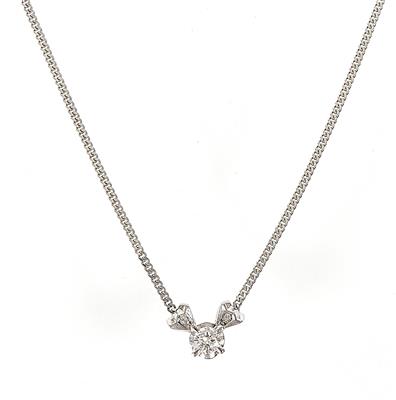 Brillant-Diamantcollier zus. ca. 0,35 ct - Gioielli, arte e antiquariato