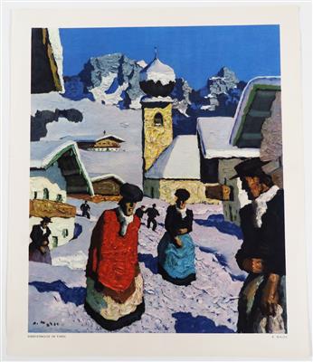 Antiquarischer Druck aus dem Kunstverlag Alfons Walde (1891-1958) - Obrazy