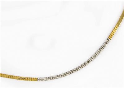 Brillantcollier, zus. ca. 4,60 ct - Jewellery and watches