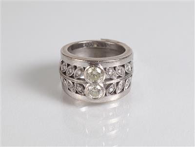 Brillantdiamantring zus. ca. 0,80 ct - Klenoty a náramkové