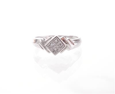 Diamantdamenring zus. ca 0,40 ct - Schmuck und Uhren