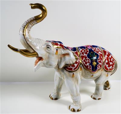 Elefant, Volkstedt-Rudolstadt, Thüringen 20. Jahrhundert - Kunst und Antiquitäten