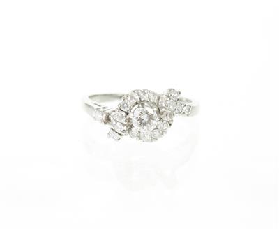 Brillant-Diamantdamenring zus. ca. 0,55 ct - Schmuck, Kunst und Antiquitäten