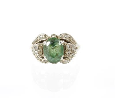 Diamantrautendamenring - Jewellery, antiques and art