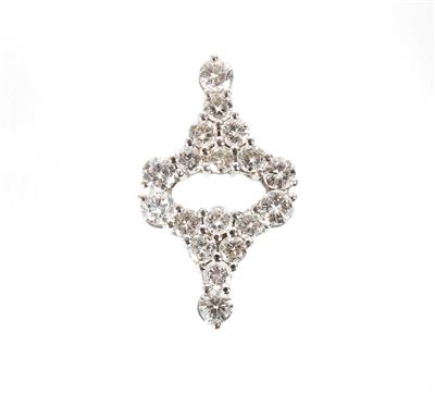 Brillantanhänger zus. ca. 1,15 ct - Schmuck, Kunst und Antiquitäten