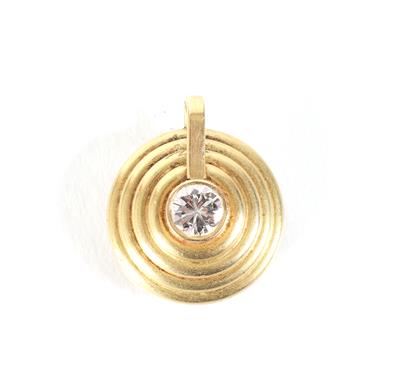 Brillantanhänger ca. 0,35 ct - Gioielli, arte e antiquariato