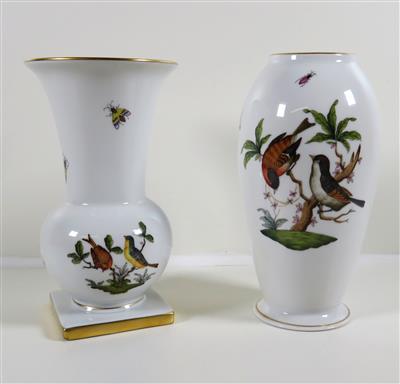 Zwei Vasen, Herend, Ungarn 2. Hälfte 20. Jahrhundert - Jewellery, antiques and art