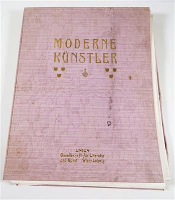 Grafikmappe: Moderne Künstler- Union Gesellschaft für Literatur und Kunst, Wien-Leipzig - Jewellery, antiques and art