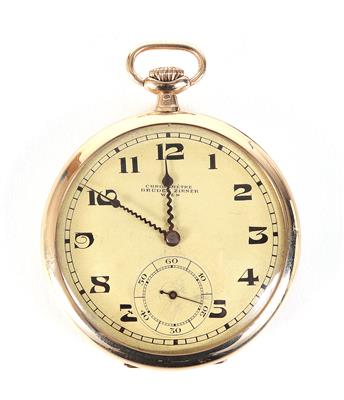 Chronometre Brüder Zirner Herrentaschenuhr - Klenoty, umění a starožitnosti