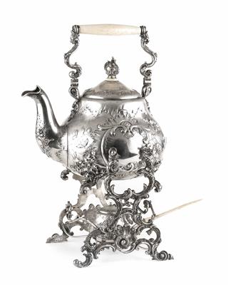 Wiener Teekessel mit Rechaud,2. Hälfte 19. Jahrhundert - Schmuck, Kunst & Antiquitäten