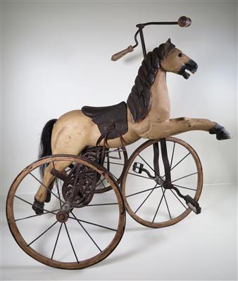Nostalgisches Pferd - Kinderdreirad - Gioielli, arte e antiquariato
