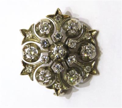 Brillant-Diamantbrosche zus. ca. 0,75 ct - Gioielli, arte e antiquariato