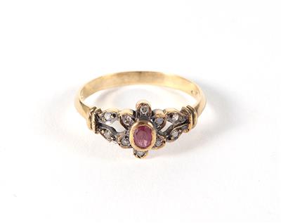 Diamantdamenring zus. ca. 0,10 ct - Gioielli, arte e antiquariato