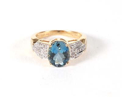 Diamantdamenring zus. ca. 0,25 ct - Jewellery, antiques and art