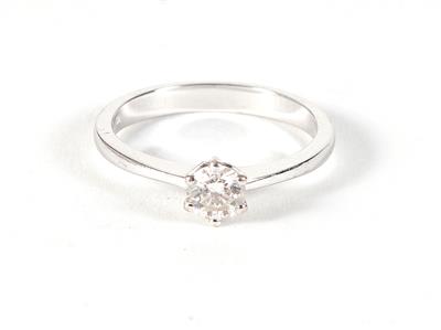 Solitärring ca. 0,25 ct - Klenoty, umění a starožitnosti