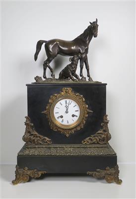 Französische Kommodenuhr, Napoleon III., um 1850 - Schmuck, Kunst & Antiquitäten
