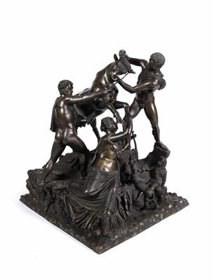 Bronzegruppe, Wiederholung der antiken griechischen Gruppe: „Der Farnesische Stier“, 20. Jahrhundert - Klenoty, umění a starožitnosti