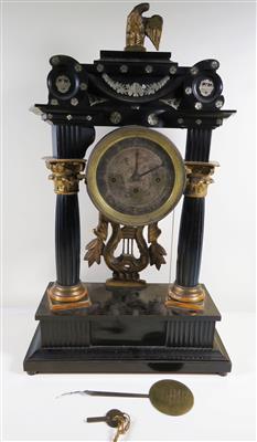 Biedermeier Pendule, wohl Österreichisch um 1830/40 - Klenoty, umění a starožitnosti