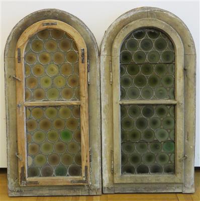 Paar GründerzeitBleirutenglasfenster, Ende 19. Jahrhundert - Jewellery, Works of Art and art