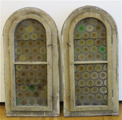 Paar GründerzeitBleirutenglasfenster, Ende 19. Jahrhundert - Gioielli, arte e antiquariato