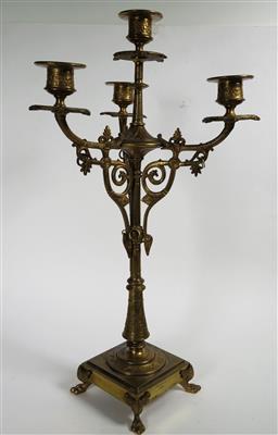 Vierflammiger klassizistischer Kerzenständer, 1. Hälfte 19. Jahrhundert - Gioielli, arte e antiquariato