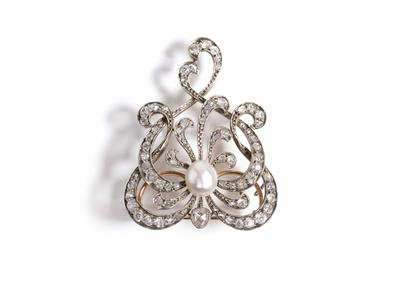 Altschliffdiamantbrosche zus. ca. 2,50 ct - Schmuck, Kunst & Antiquitäten