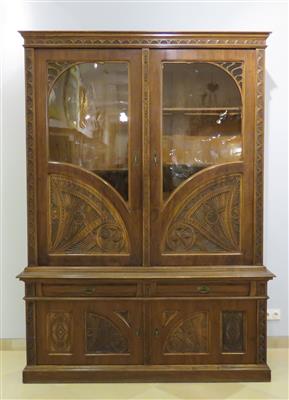 Jugendstil-Aufsatzschrank, ca. 1900/10 - Klenoty, umění a starožitnosti