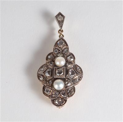 Diamantrautenanhänger zus. ca. 1,20 ct - Gioielli, arte e antiquariato